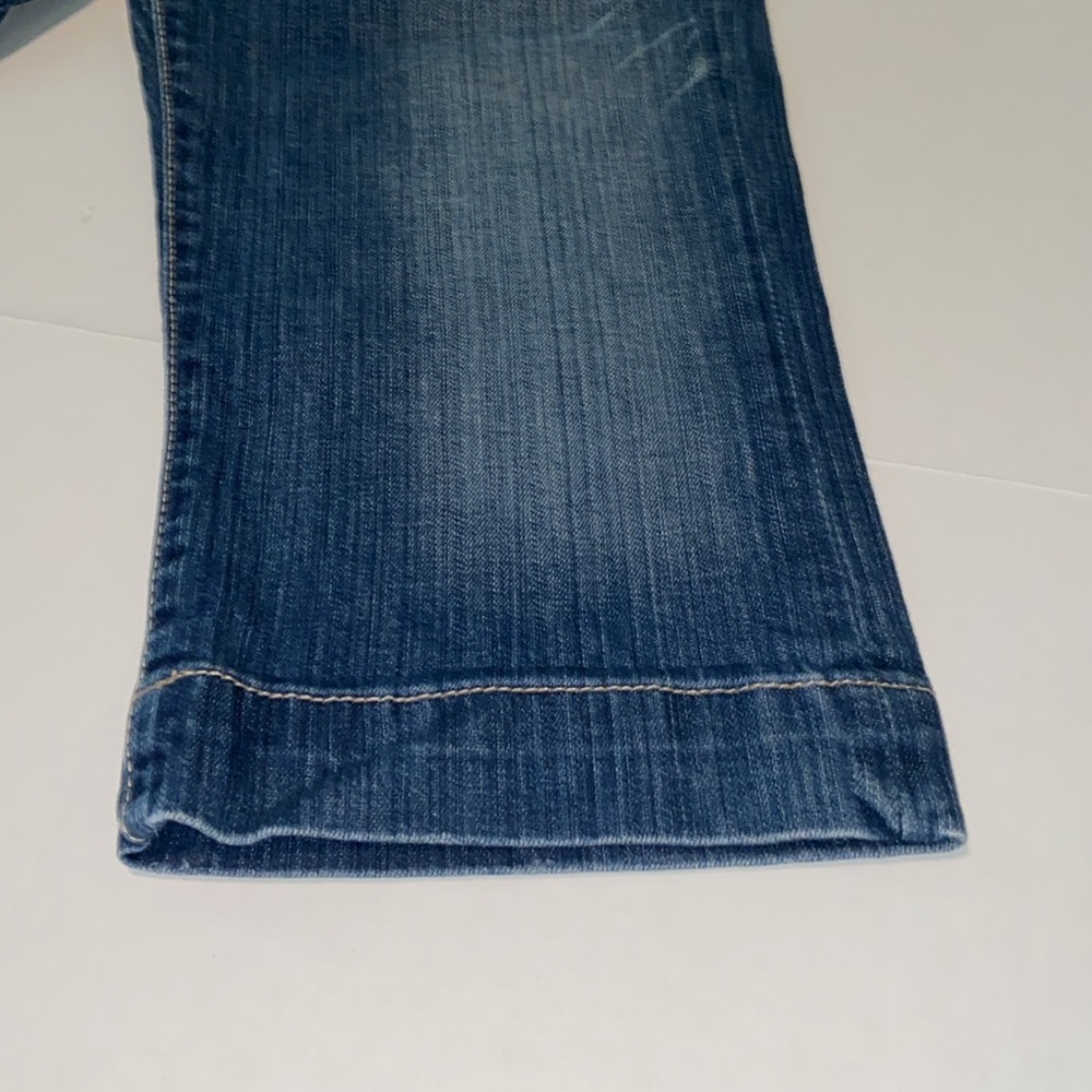 BKE Denim Madison Stretch Distressed Women’s Size 29 Capri Blue Jeans - Picture 5 of 14